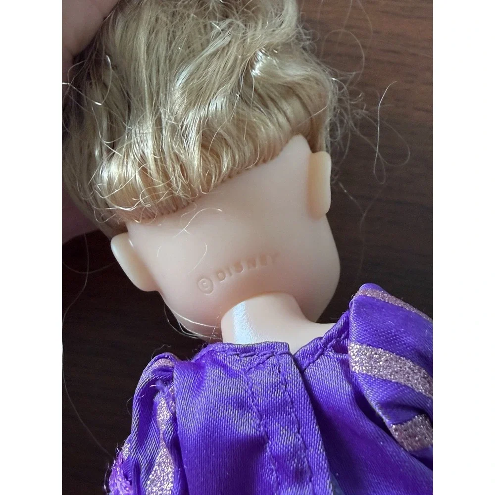 Disney Petite 6 Inch Princess Rapunzel Kids Toy Doll with Pink And Purple Dress